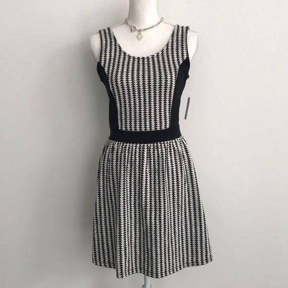 Charming Charlie Patterned Fit & Flare Mini Dress - Picture 2 of 8